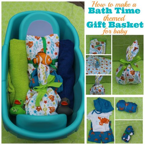 Do you need some inspiration for your next babay shower gift? Check out how I made this cute bath time themed gift basket! #MagicBabyMoments #Ad @walmart Bath Time Gift Basket, Diy Boy Gifts, Baby Bath Gift, Bath Gift Basket, Real Advice, Basket Gift Ideas, Baby Tub, Baby Food Containers, Baby Shower Wreath