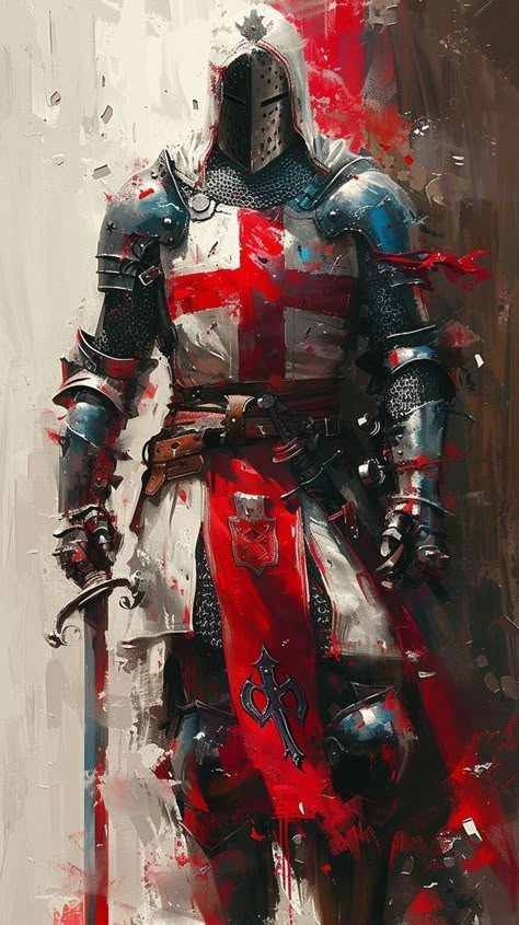 Crusader Wallpaper, Temple Knights, Holy Knight, Knight Tattoo, Crusader Knight, Warrior Concept Art, Anime Show, Knight Art, Knight Armor