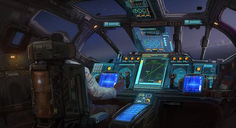 "Enjoy the flight." , Edouard Groult on ArtStation at https://www.artstation.com/artwork/eBW3Z Ship Interior, Sci Fi Ship, Traveller Rpg, Space Ships Concept, Science Fiction Artwork, Spaceship Interior, Sci Fi Spaceships, Space Ship Concept Art, Starship Concept