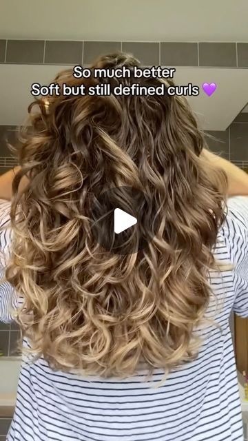 Long Loose Perm, Loose Wave Perm Medium Hair, Loose Spiral Perm Medium, Loose Perm Long Hair, Perm Sizes Curls, Long Hair Perm Before And After, Large Curl Perm, Body Wave Perm Before And After, Loose Perm Before And After