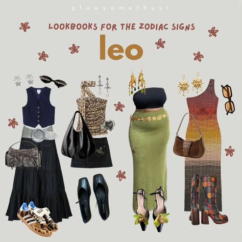 Leo Fashion Zodiac Style, Leo Zodiac Outfits, Leo Style Outfits, Leo Aesthetic Outfit, Scorpio Outfits, Leo Outfits, Zodiac Outfits, Leo Fashion, Leo Aesthetic