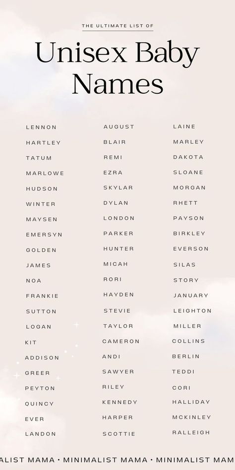 Searching for cute baby names, but don't love all the frou-frou options out there? These super cool 'boy names for a girl' are actually FLYING up the baby name charts - and I bet you didn't even realize! Save these gender neutral baby names to your list of baby names *today*! Unique Gender Neutral Names, Gender Neutral Baby Names, Neutral Baby Names, Neutral Names, Mom Inspo, Meaningful Baby Names, Cool Boy Names, Twin Names, English Baby Names