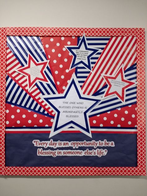 Patriotic Bulletin Boards, 4 Of July Bulletin Board Ideas, Red White And Blue Bulletin Board Ideas, July Church Bulletin Board Ideas, Usa Classroom Theme, 4th Of July Bulletin Board Ideas, Memorial Day Bulletin Board Ideas, Patriotic Bulletin Board Ideas, Fourth Of July Bulletin Board