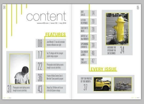 Table Of Contents Magazine, Contents Page Design, Table Of Contents Design, Contents Layout, Yearbook Layouts, Magazine Table, 잡지 레이아웃, 포트폴리오 레이아웃, Book And Magazine Design