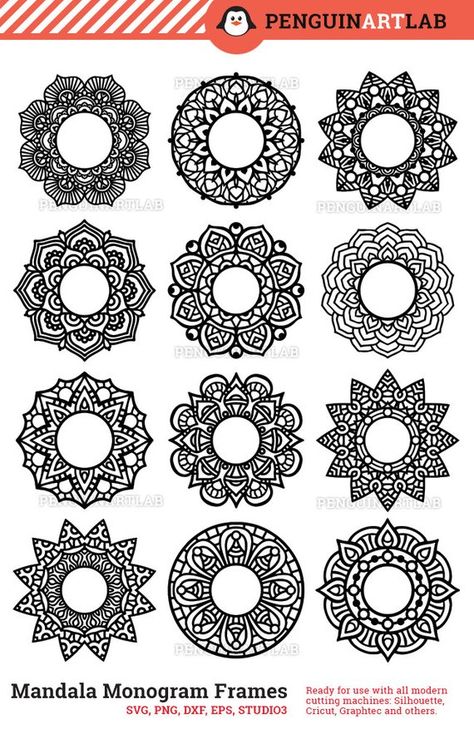 Circle Mandala Tattoo, Mandala Art Circle, Mandala Circle Design, Circle Mandala Design, Circle Mandala Art, Design In Circle, Circular Pattern Design, Dotwork Tattoo Mandala, Mandala Silhouette