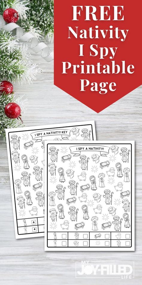 Nativity Scene Activities For Kids, Quiet Christmas Activities For Kids, Bible I Spy Printable, Nativity Color By Number Free Printable, Homeschool Co-op Christmas Party, Christmas Jesus Activities For Kids, I Spy Nativity Printable, Nativity Color By Number, Nativity Worksheets Free Printable