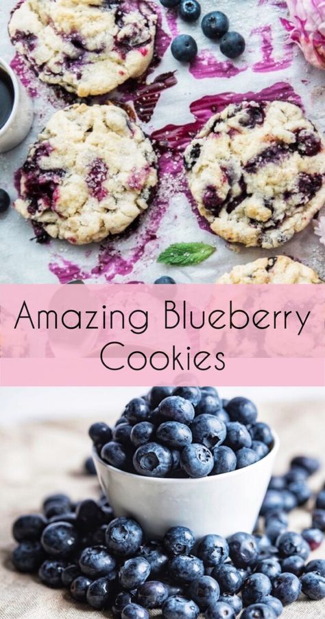 Blueberry Cookies With Cream Cheese, Blueberry Cookies Taste Of Home, Cookies With Berries, Blueberry Oat Cookies, Chewy Blueberry Cookies, Fresh Blueberry Cookies Recipes, Blueberry Thumbprint Cookies, Blueberry Cookies Recipes Easy, Blueberry Crunch Cookies