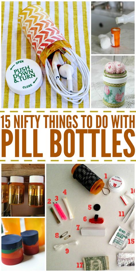 Prescription Bottles Repurpose, Medication Bottles Crafts, Old Pill Bottle Repurpose, Medicine Bottle Crafts, Crafternoon Ideas, Pill Bottle Crafts, Prescription Bottle, Bean Art, Kitchen Conversions