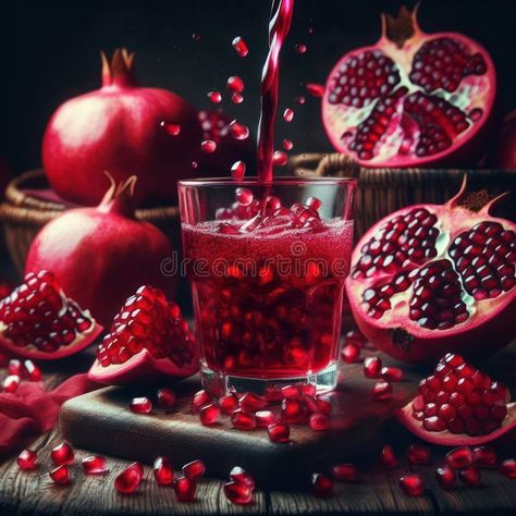 Freshly squeezed pomegranate juice, focusing on the seeds and rich color of the natural and healthy fruit stock image Rosh Hashanah Traditions, How To Open Pomegranate, Candle Fragrance Oil, Soap Making Supplies, New Fruit, Pomegranate Juice, Red Fruit, Healthy Juices, Healthy Fruits