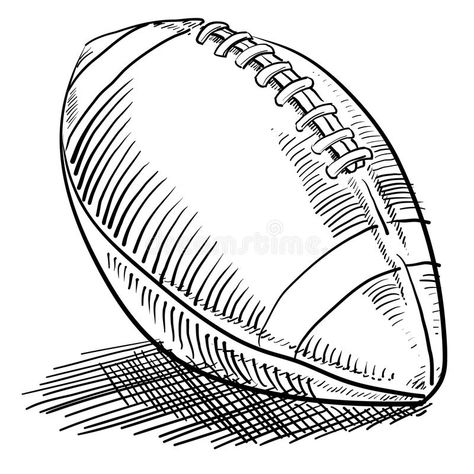 Doodle style football. Hand drawn doodle style of an american football , #ad, #football, #style, #Doodle, #Hand, #american #ad American Football Illustration, Football Drawing, Football Illustration, Seahawks Football, Doodle Style, List Template, American Football, Stock Images Free, Hand Drawn