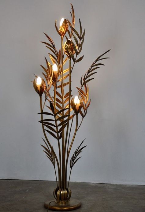 Artistic Floor Lamp, Floral Floor Lamp, Flower Floor Lamp, Laser Cut Lamps, Flower Floor, Floral Lamp, Art Deco Floor Lamp, Lamp Ideas, Unique Floor Lamps