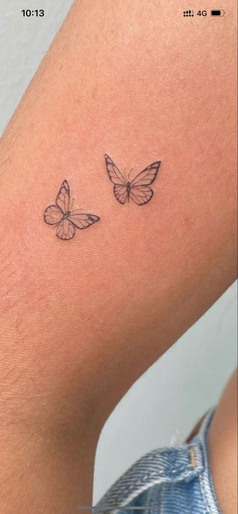 butterflies, small tattoo ideas|#tattoo #handtattoo #tattoos #tattoodesigns 774 Small Dainty Tattoos Butterfly, Cute Simple Tattoo Ideas For Women, Small Butterfly Tattoo With Initials, Butterflies Around Words Tattoo, March Butterfly Tattoo, Small Monarch Butterfly Tattoo On Wrist, Tattoos Back Of Elbow, Small Tattoos For Women Butterfly, Butterfly Tattoo Feminine