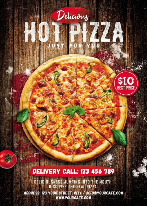 Pizza Menu Design Ideas, Delivery Ads, Pizza Menu Design, Menu Design Ideas, Pizza Flyer, Menu Design Layout, Advert Design, Creative Pizza, Pizza Poster