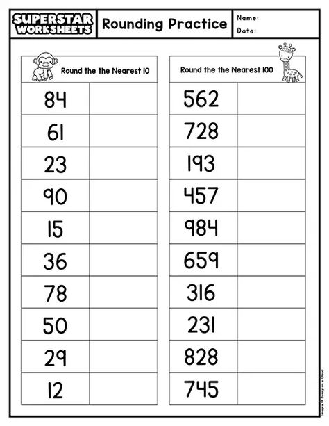 Our rounding worksheets are the perfect tool for practicing math at home. Download them for free today! ✏ Rounding Math Worksheets, Rounding Off Worksheets Grade 4, Rounding Worksheets 4th Grade, Rounding Worksheets 3rd Grade, Third Grade Math Worksheets Free, 4 Grade Math Worksheets, Grade 3 Mathematics Worksheets, 6th Grade Math Worksheets Free Printable, 4th Grade Math Worksheets Free Printable