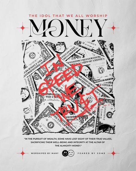 New Shirt Design For Men, Money Is The Motive, Fire Streetwear, Money Poster, Tshirt Printing Design, Tshirt Design Inspiration, Graffiti Font, Streetwear T Shirt, Newsletter Design