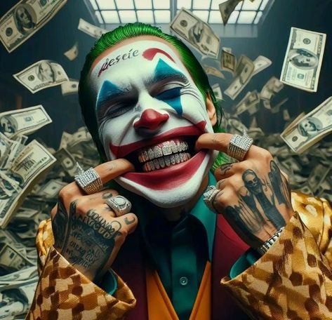 Money Pp, Joker Grillz, Joker Pp, Car Ideas Accessories, Car Aesthetic Interior, Car Decoration Ideas, Image Joker, Joker Cartoon, Joker Drawings