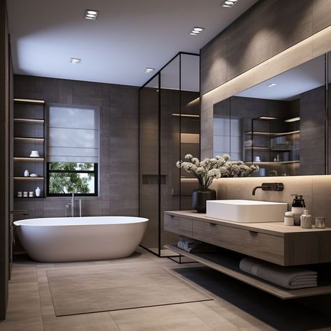 Modern Master Bathrooms Luxury, Master Bathrooms 2024 Trends Modern, Modern Bathroom Ideas 2024 Design Trends, Master Bathrooms Luxury Modern, Bathroom Trends For 2024, 2024 Bathroom Trends, Master Bathrooms 2024 Trends, Modern Interior Design Bathroom, Bathroom Interior Design Modern