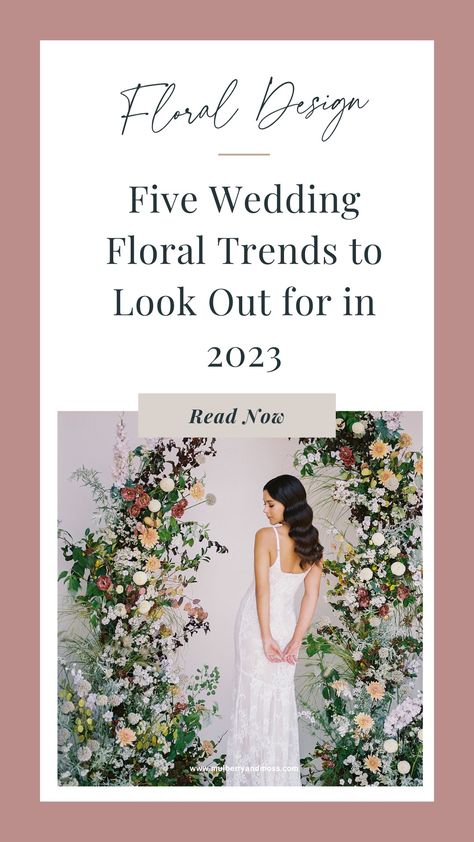 Brides and floral designers - Are you looking to make a statement with your wedding flowers in 2023? We've gathered some floral inspiration for you to inspire some of your wedding design choices to keep your wedding on trend. Let’s look at some of the floral design trends we are predicting for 2023! #floralinspiration #weddinginspiration #2023weddinginspiration #weddinginspo #floraldesign #weddingflowers #romanticwedding #romanticflorals 2023 Floral Wedding Trends, Wedding Flower Trends For 2023, Trending Wedding Flowers 2023, Wedding Arch Trends 2023, Wedding Trends 2023 Flowers, 2023 Wedding Centerpiece Trends, Wedding Floral Trends 2023, Wedding Flowers 2023 Trends, 2023 Flower Trends