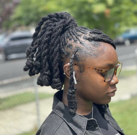 Birthday Loc Styles, Women Loc Styles, Loc Styles Medium Updo Women, Loc Ideas, Dreads Styles For Women, Short Locs, Loc Hairstyles, Beautiful Dreadlocks, Birthday Hairstyles