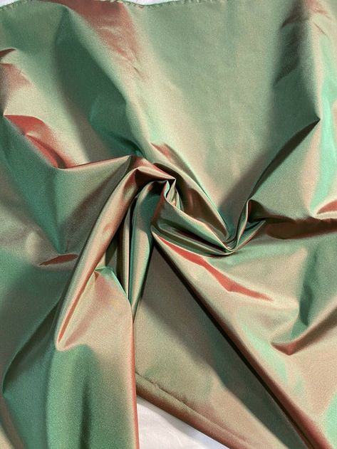 Cinnamon Red, Painting Challenge, Iridescent Fabric, Fabric Board, Electric Green, Taffeta Fabric, Mood Fabrics, Holiday Fabric, Silk Taffeta