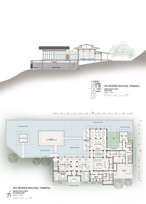 Six Senses Bhutan | Habita Architects | Media - Drawings | Archello Six Senses Bhutan, Gross National Happiness, Resort Plan, Small Modern House Plans, Hotel Floor Plan, Hotel Floor, Six Senses, Villa Style, Mussoorie