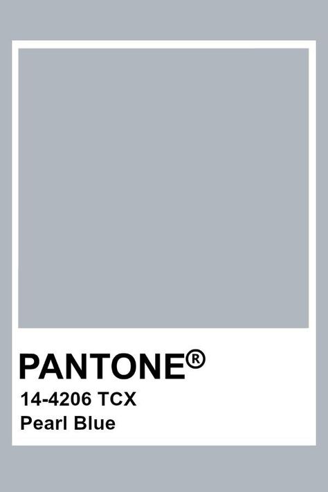 Pantone Pearl Blue Pantone Light Gray, Light Grey Pantone, Greyish Blue Aesthetic, Pantone Azul, Icon For Apps, Highlight Colors, Pantone Tcx, Colour Names, Pantone Color Chart