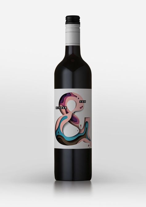 https://www.behance.net/gallery/31251791/Hither-Yon-wine-label Unique Wine Labels, Eiko Ojala, Wine Label Collection, Valentines Day Wine, Wine Label Design, Wine Packaging, Pretty Packaging, Creative Packaging Design, Creative Packaging