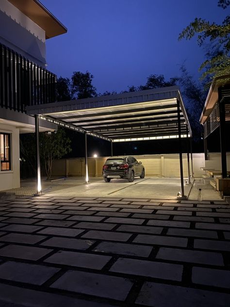 Car Parking Ideas For Home, Home Car Parking Ideas, Outdoor Car Parking Design Home, Car Parking Design Home, Open Garage, Fake Photo Sick, Houses Interior, Honda Hrv, Dorm Ideas