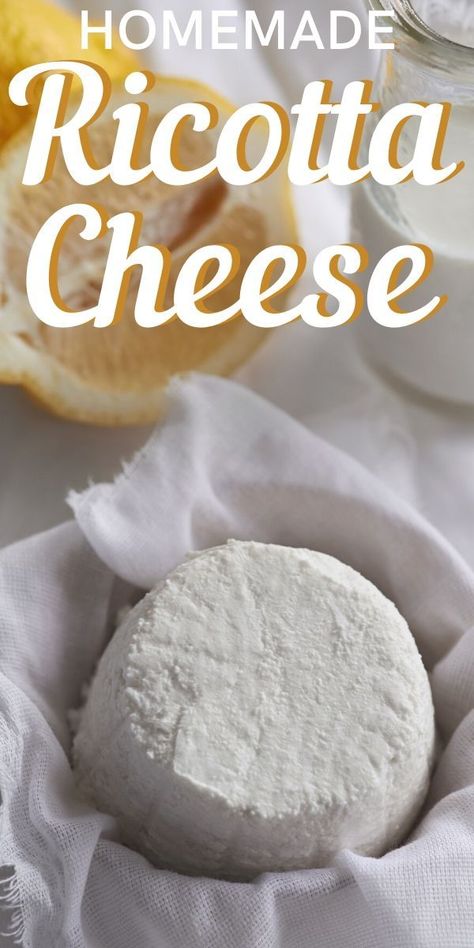 Making Ricotta Cheese At Home, Home Made Ricotta Cheese Recipes, How To Make Ricotta, Homemade Ricotta Cheese Recipes, How To Make Ricotta Cheese, How To Make Mozzarella Cheese, Diy Ricotta Cheese, Making Ricotta Cheese, Fresh Ricotta Recipe