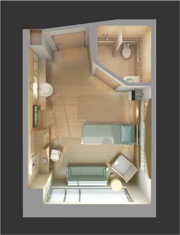 Hospital Patient Room Interior Design, Hospital Room Design, Patient Room Design, Layout Rendering, Spa Room Design, Game Chairs, Hospital Building, Healthcare Interior Design, Corner Bathroom