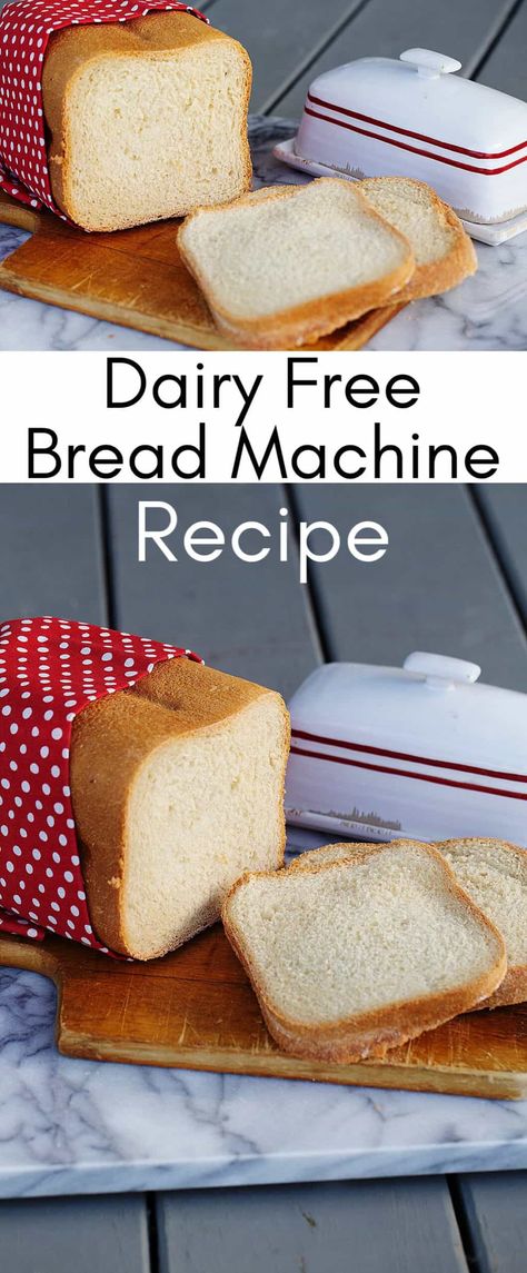 Whether you just ran out of milk, or are on a dairy free diet, this Dairy Free Bread Machine Recipe is sure to be enjoyed by everyone! Dairy Free Bread Recipe for Bread Maker. bread without milk. bread without eggs. egg free bread. no milk bread. Gluten Free Dairy Free Bread Machine Recipes, Gluten Free Bread Machine Recipes No Egg, Dairy Free Bread Machine Recipes, Bread Recipe No Milk, Gf Bread Machine Recipes, Bread With No Eggs, Bread Without Milk, Dairy Free Bread Recipe, Bread No Milk