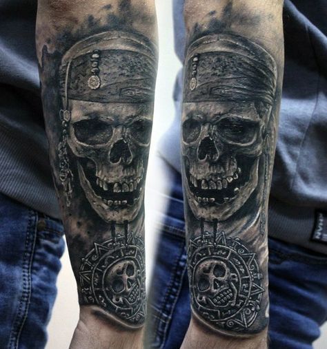 Pirate Head Tattoo, Pirate Tattoo Sleeve, Pirates Tattoo, Pirate Girl Tattoos, Tattoo Pirate, Ship Tattoo Sleeves, Swing Tattoo, Pirate Skull Tattoos, Armour Tattoo