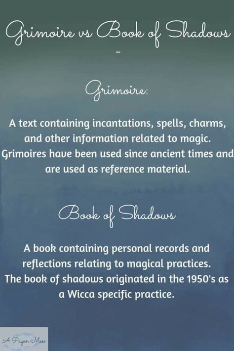 What To Include In Book Of Shadows, Difference Between Grimoire And Book Of Shadows, Book Of Shadows Vs Grimoire, Grimoire Vs Book Of Shadows, Grimoire Book Blessing, Witch Intentions, Grimoire Blessing, Diy Grimoire, Book Of Shadows Grimoire