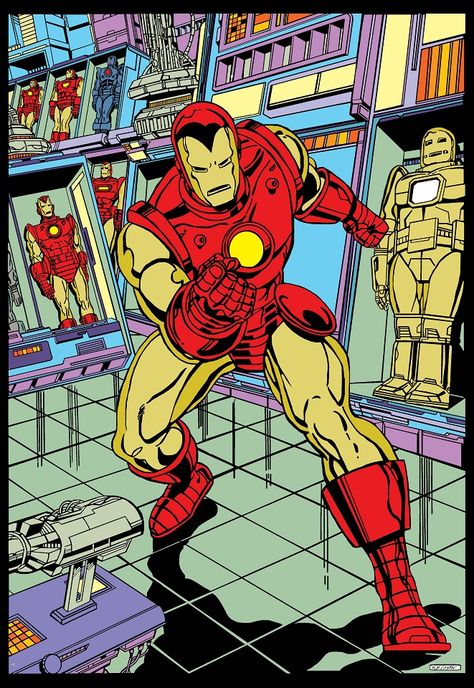 Bob Layton Iron Man Hall of Iron (Classic version) Iron Man Comic Art, Iron Man Comic, Iron Man Wallpaper, Iron Man Art, Marvel Comics Superheroes, Iron Man Armor, Superhero Wallpaper, Old Comics, Marvel Comic Character