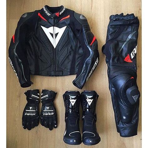 Thumbs up if you're a true Dainese rider!!  Visit us at Forbes Town Center, cor. Burgos Cicle, Rizal Drive Taguig, Metro Manila or contact us at (02) 555.1206! Motorcycle Leathers Suit, Bike Suit, Motorbike Jackets, Mens Leather Clothing, Biker Gear, Motorcycle Suit, Biker Outfit, Leather Gear, Garment Industry