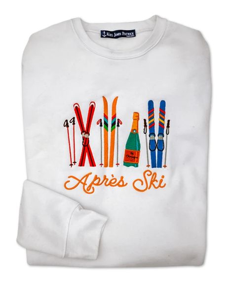 England Clothing, Apres Ski Sweater, Ski Sweatshirt, Apres Ski Party, Ski Shirts, Kiel James Patrick, Snow Bunny, James Patrick, Better Sweater