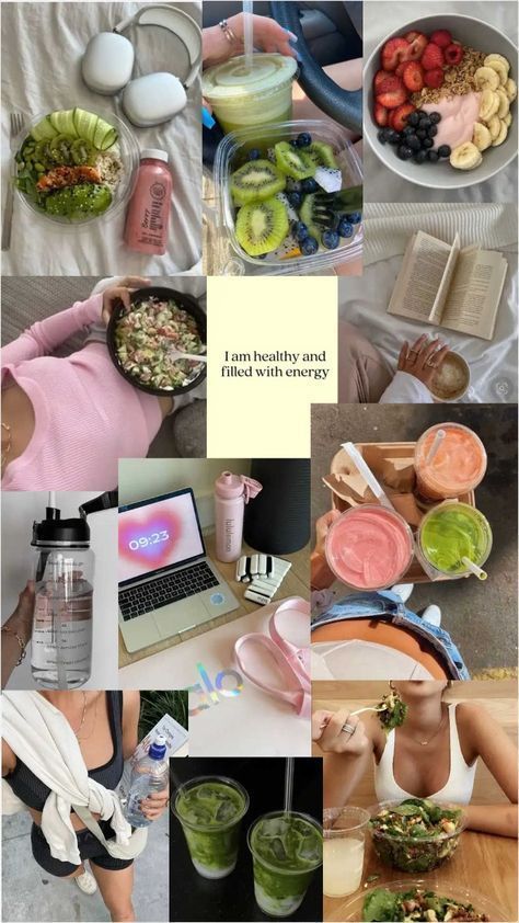 Health Asthetic Picture, Health Moodboard, Fitness Vision Board, Healthy Goals, Life Vision Board, Healthy Food Motivation, Snacks Saludables, Healthy Lifestyle Motivation, Healthy Girl