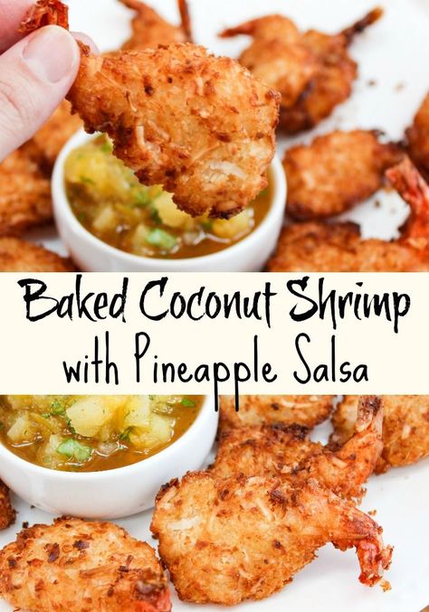 Shrimp Coconut, Baked Coconut Shrimp, Baked Shrimp Recipes, Baked Coconut, Coconut Shrimp Recipes, Fresh Shrimp, Shrimp Appetizers, Shrimp Recipes For Dinner, Shellfish Recipes