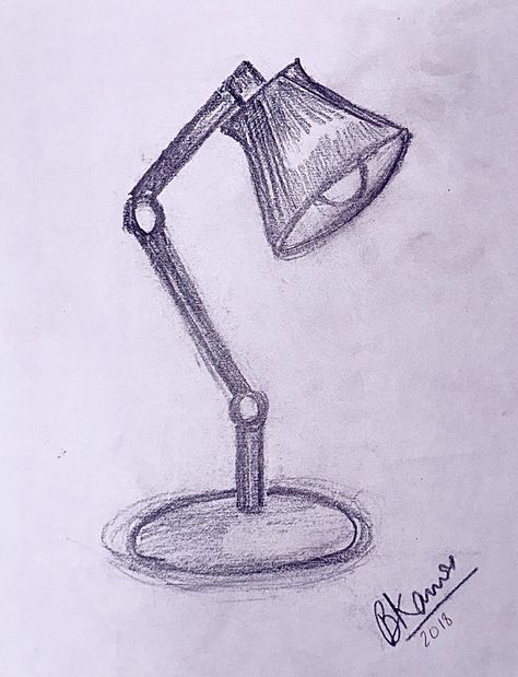 lamp sketch Lamp Sketch, Easy Realistic Drawings, Easy Eye Drawing, Shading Drawing, Abstract Pencil Drawings, Hand Doodles, Pen Art Drawings, Seni Dan Kraf, Object Drawing