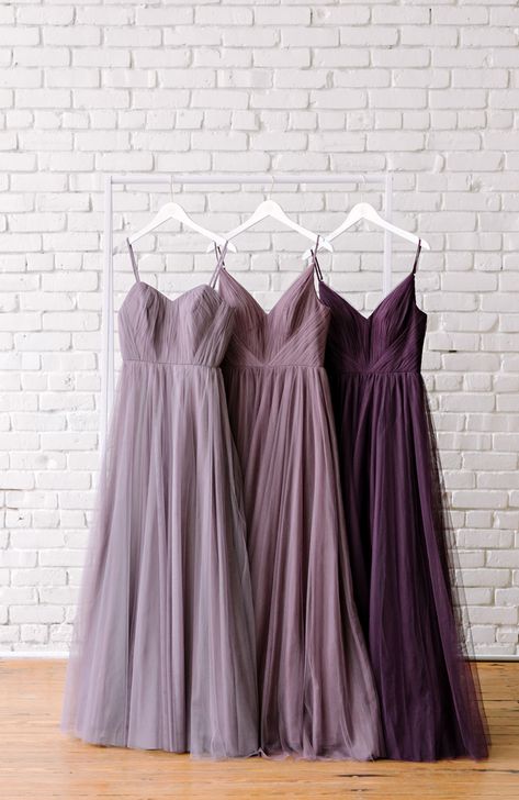 Purple Bridesmaid Dresses, Lavender Wedding Theme, Lavender Bridesmaid, Mauve Wedding, Purple Wedding Theme, Purple Bridesmaids, Bridesmaid Dress Colors, Wedding Theme Colors, Dusty Purple