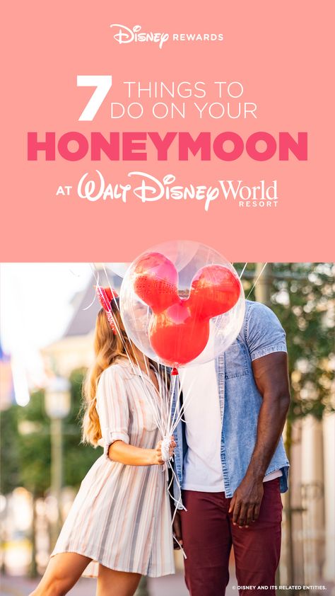 Here's to your happily ever after! Bring your fairy-tale dreams to life with a Walt Disney World® Resort honeymoon. We've got seven reasons why there’s no better place to celebrate than the Most Magical Place on Earth. Disney Cruise Honeymoon, Disney World Honeymoon Outfits, Disney Honeymoon Ideas, Disney Honeymoon Outfits, Honeymoon Disney, Disneyland Honeymoon, Disney World Honeymoon, Disney World Itinerary, Realistic Wedding