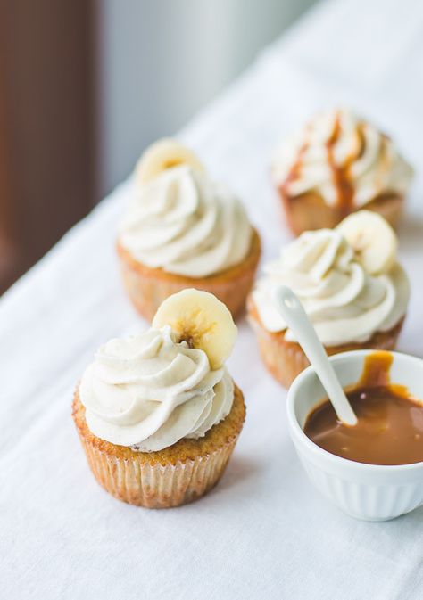 Banoffee Cupcakes Banoffee Cupcakes, Cupcakes Pretty, Coffee Cupcakes, Banana Coffee, Kitchen Cups, Nice Recipes, Banoffee Pie, Slow Cooker Desserts, Banana Flavored