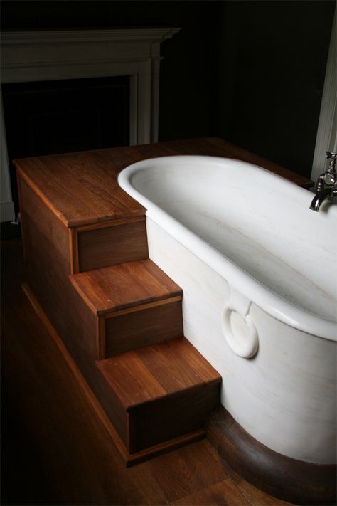 Bath Step Ideas, Steps Up To Bathtub, Bathtub With Stairs, Tile Soaking Tub, Bathtub Steps Ideas, Bath With Steps, Bath Tub With Steps, Bathtub With Steps, Bathtub Steps