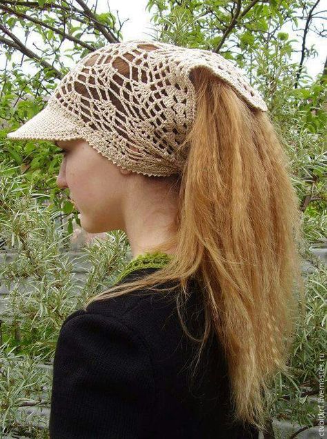 Pola Topi, Crochet Summer Hats, شال كروشيه, Gilet Crochet, Crochet Bandana, Cap Patterns, Crochet Hats Free Pattern, Crochet Cap, Haken Baby