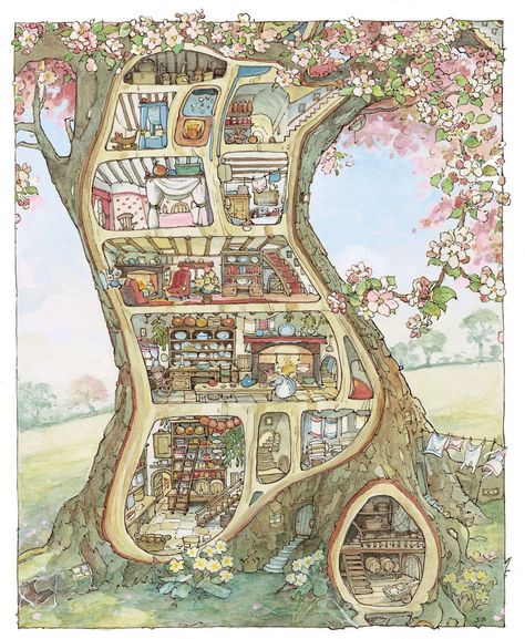 Jill Barklem, Brambly Hedge, 동화 삽화, Cicely Mary Barker, Arte Inspo, Art Et Illustration, Art And Illustration, Beatrix Potter, Childrens Illustrations