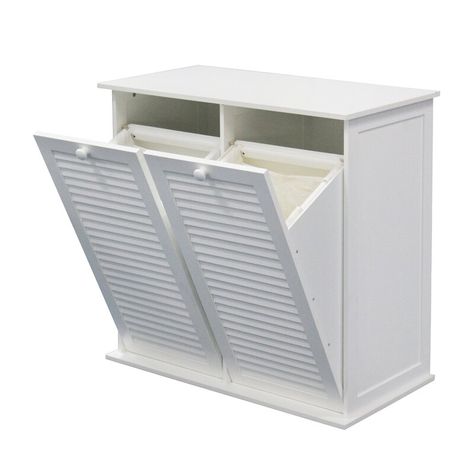 Stackable Laundry Room, Cabinet Laundry Hamper, Divided Laundry Hamper, Clothes Sorting, Tilt Out Laundry Hamper, Stackable Laundry, Laundry Sorter, Cotton Bags, Bathroom Size