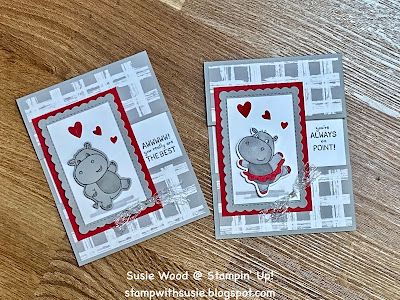 Hippest Hippos Stampin Up Cards, Pattern Cards, Valentine Cards Handmade, Hand Made Greeting Cards, Kids Birthday Cards, Stamping Up Cards, Valentine Cards, Glue Dots, Animal Cards