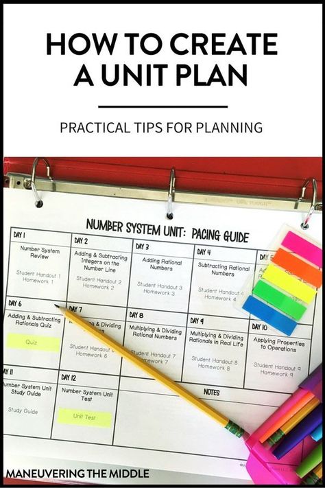 A step-by-step approach on how to create a unit plan and its various components.  Keeping things practical and manageable for busy teachers. Unit Lesson Plan Ideas, Unit Lesson Plan Template, Thematic Units Elementary, Unit Planning, Lesson Plan Organization, Planning School, Classroom Planning, Teaching Organization, Curriculum Planning