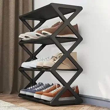 Shoe Shelf In Closet, Folding Shoe Rack, Rak Kasut, Plastic Shoe Rack, Stackable Shoe Rack, Steel Shoes, Foldable Shoes, Furniture Storage Cabinets, Shoe Storage Rack