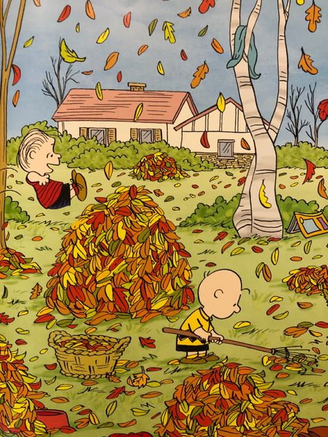 Cartoon Autumn Aesthetic, Autumn Charlie Brown, Charlie Brown Fall, Snoopy Autumn, Peanuts Fall, Snoopy Thanksgiving, Snoopy Fall, Charlie Brown Wallpaper, Cartoon Autumn